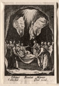 Das Leben der Jungfrau: Die Grablegung der Jungfrau von Jacques Callot