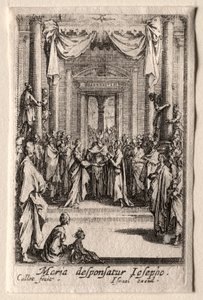 Das Leben der Jungfrau Maria: Die Hochzeit der Jungfrau Maria von Jacques Callot