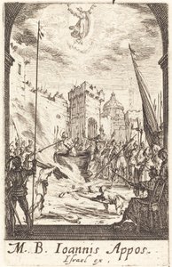 Das Martyrium des heiligen Johannes des Evangelisten von Jacques Callot