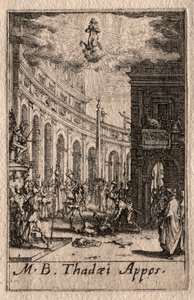 Das Martyrium der Apostel: St. Thaddäus von Jacques Callot