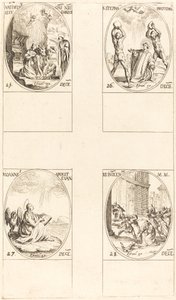 Die Geburt Christi; St. Stephan; St. Johannes; Heilige Unschuldige von Jacques Callot