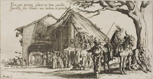 Der Rastplatz, aus Die Bohemiens von Jacques Callot