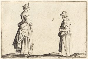 Zwei Frauen im Profil