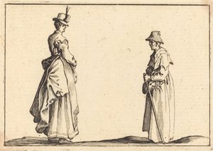 Zwei Frauen im Profil, ca. 1617