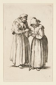 Zwei Bettlerinnen, aus Die Bettler