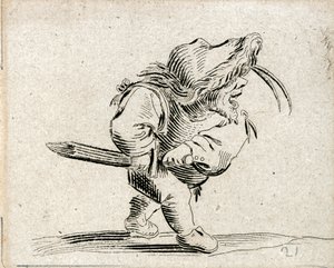 Verschiedene Gobbi-Figuren (Gravur)