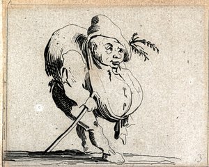 Verschiedene Gobbi-Figuren (Gravur)