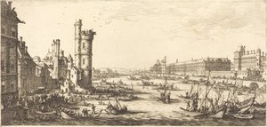 Ansicht des Louvre von Jacques Callot
