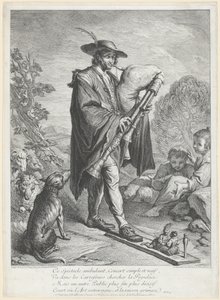 Der Dudelsackspieler von Jacques Dumont Le Romain, finished by Jean Daullé
