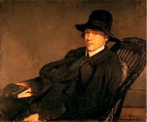 Porträt von Andre Gide 1869-1951, 1912 von Jacques Emile Blanche