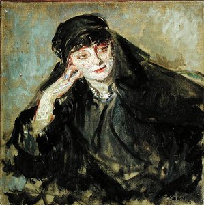 Studie für ein Porträt der Gräfin Anna de Noailles (1876-1933), 1912 von Jacques Emile Blanche