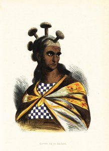 Krieger der Hawaii-Inseln von Jacques Etienne Victor (after) Arago