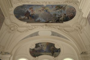Dekoration des Nordpavillons des Petit Palais - Der Triumph von Paris (Decke) - Paris, intellektuelle Hauptstadt (Halbkuppel), zwischen 1913 und 1919