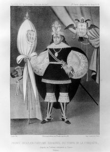 Inka-Prinz im spanischen Kostüm zur Zeit der Eroberung von Jacques Francois Gauderique Llanta