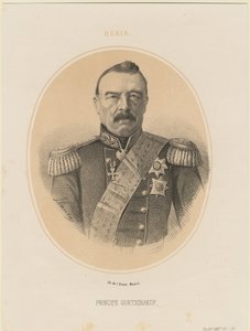 Porträt von Prinz Michail Dmitrijewitsch Gortschakow, 1795-1861, 1865