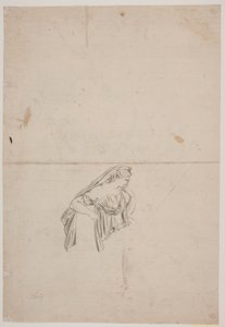Studie einer trauernden Frauenfigur von Jacques Francois Joseph Saly