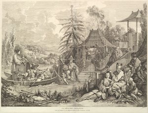 Die chinesische Fischerei, aus Chinoiserien, nach 1743