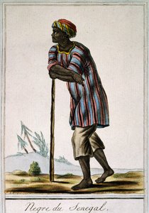 Senega-Neger, Farbstich aus Encyclopedie des Voyages, von Jacques Grasset de Saint-Sauveur (1757-1810) von Jacques Grasset de Saint Sauveur