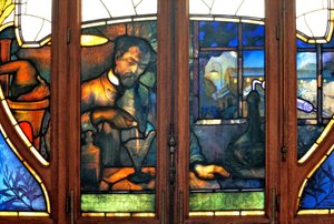 Nancy (Abteilung 54), Jugendstil, Handelskammer, Glasfenster von Jacques Gruber (1870-1936) von Jacques Gruber