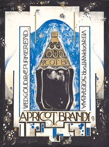 Plakat zur Werbung für Aprikosenbrand, für den Wein- und Sherryhändler Oud, ca. 1920 von Jacques Jongert