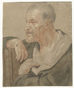 Schulterstück eines Evangelisten, nach links von Jacques Jordaens