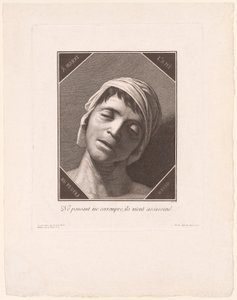 Marat, wie er im Moment seines Todes war von Jacques Louis Copia