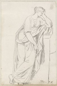 Eine Muse vom Sarkophag der Musen von Jacques Louis David