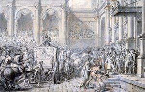 Ankunft im Rathaus, 1805 von Jacques Louis David