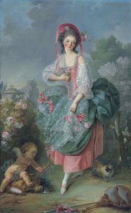 Ballerina Marie-Madeleine Guimard 1743-1816 als Terpsichore von Jacques Louis David