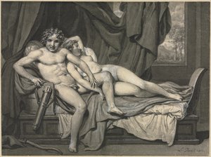 Amor und Psyche, 1813 von Jacques Louis David