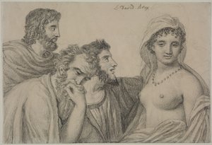 Phryne vor ihren Richtern von Jacques Louis David