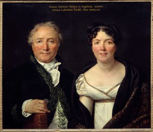 Porträt von Antoine Mongez und seiner Frau Angelique