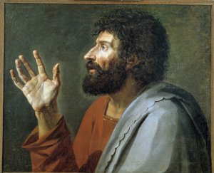 Porträt eines Mannes mit erhobener Hand. Musée Granet, Aix-en-Provence