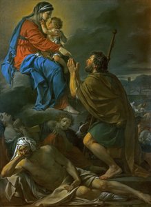 Der heilige Rochus bittet die Jungfrau Maria um Befreiung von der Pest, 1780