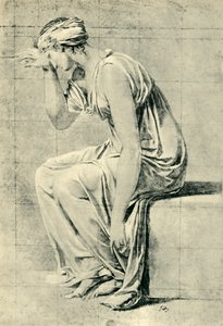 Sitzende Frau, spätes 18. - frühes 19. Jahrhundert, 1943
