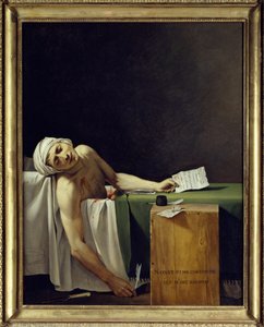 Der Tod von Marat (Jean-Paul Marat (1743-1793) ermordet)