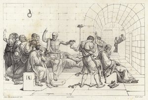 Der Tod des Sokrates von Jacques Louis David