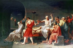 Der Tod des Sokrates, 4. Jahrhundert v. Chr., 1787 von Jacques Louis David