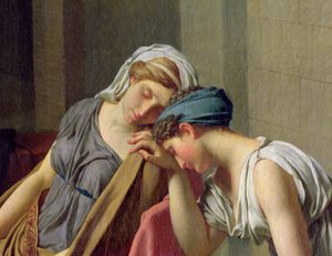 Der Schwur der Horatier, 1784 (Detail) von Jacques Louis David