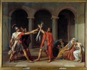 Der Schwur der Horatier von Jacques Louis David