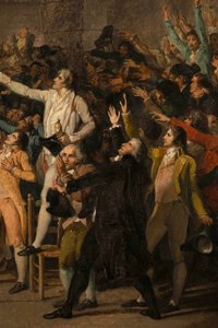 Der Ballhausschwur, 20. Juni 1789, Detail von Jacques Louis David