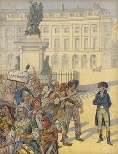 Napoleon Bonaparte inmitten revolutionärer Unruhen von Jacques Marie Gaston Onfray de Breville (Job)