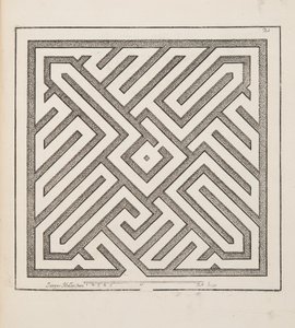 Entwurf für Parterre, aus Theatre des Plans et Jardinages, veröffentlicht 1652