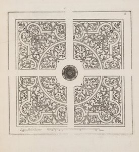 Entwurf für Parterre, aus Theatre des Plans et Jardinages, veröffentlicht 1652 (Gravur) von Jacques Mollet