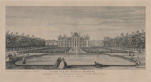 Schloss Berny von den Gärten aus