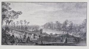 Der künstliche Fluss, Lord Burlingtons Chiswick Villa von Jacques Rigaud