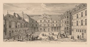 Ansicht des Hofes des Schlosses von Blois