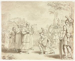 Alexander vor dem Hohepriester