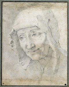Kopf einer alten Frau von Jacques Stella
