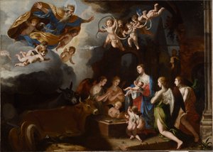 Die Anbetung des Christkindes, 1635